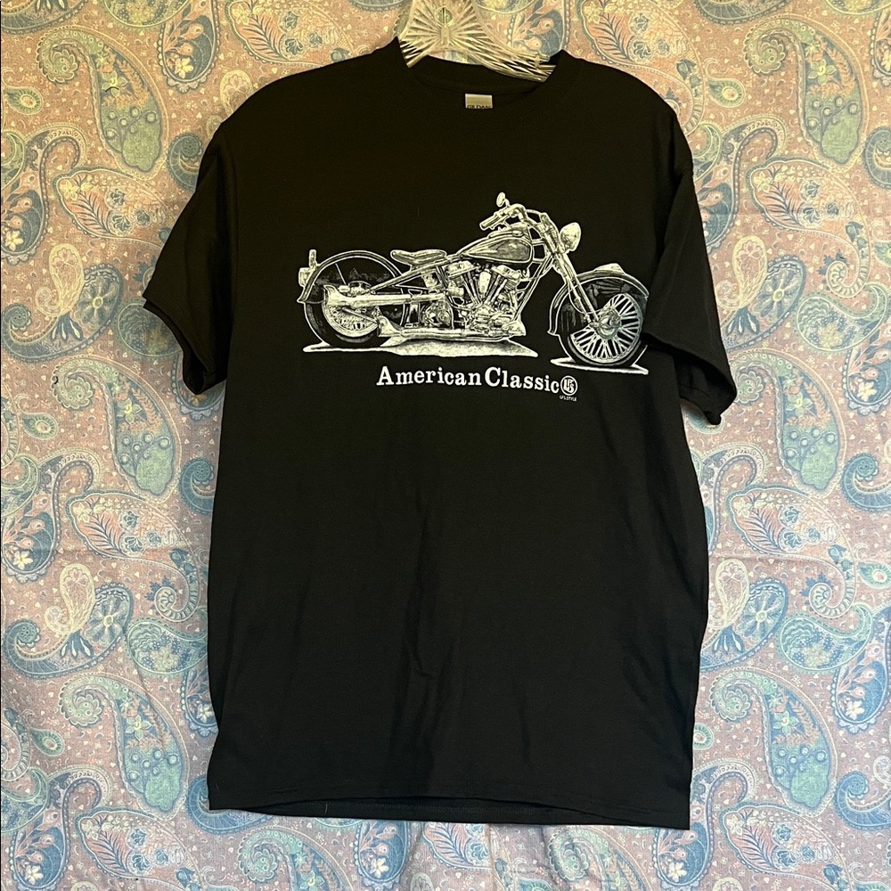 American classic motorcycle shirt designed by New Hampshire artist medium
